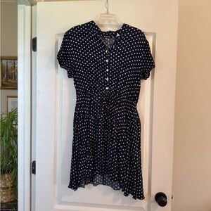 Polka Dot Navy Dress
